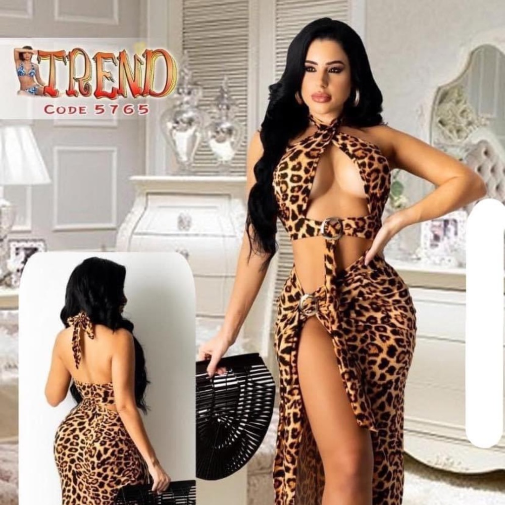 Trend Two pieces sexy women’s Leopard outfit  🔥🔥